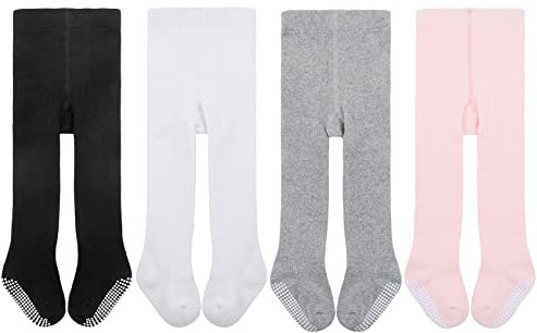 Durio Strumpfhose Baby Baumwolle Kinderstrumpfhose Mit Stopper Anti-Rutsch Warme Strümpfe Leggings