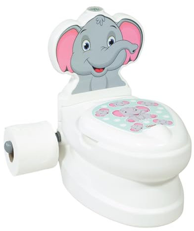 Kids Potty Training Toilet Seat | Toilet Potty with Flush Sound & Light | Portable Easy Clean Removable Pot & Seat | Toddler Potty Toilet | Educational Toddler Travel Essentials | One Size