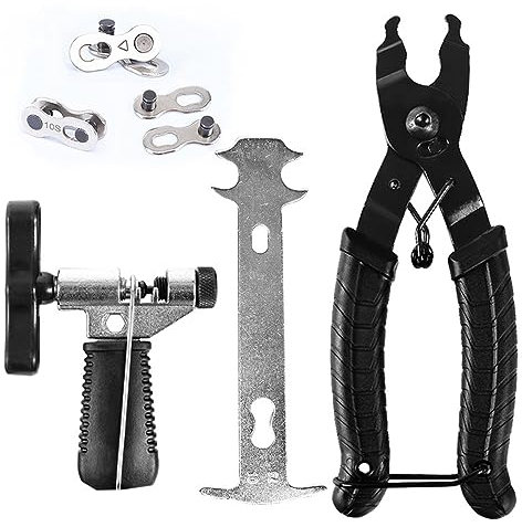 Fongmore Outil de réparation de chaîne de vélo - 6 paires de maillons manquants - Pince de retrait rapide de maillons pour réparation de chaînes à 6/7/8/9/10 vitesses