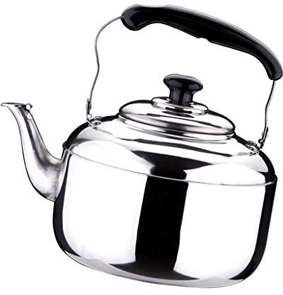 Folpus Hervidor de Agua de Acero Inoxidable, Tetera Elegante para Té Y Café, 4L
