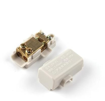 Quick Wire Connector T-Type High Power Terminal Block 60A/400V 1-6mm2 Cable Splitter 100A/1000V 2.5-16mm2 Junction Box EKFBQBGW(ZK-1106,Taglia unica)