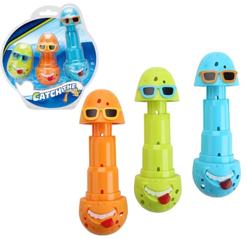 CHUNLINLAODA - Juego de 3 juguetes de buceo para piscina submarina, juguete de entretenimiento submarino, juego de piscina, TS para niños, niños, niña, color marrón
