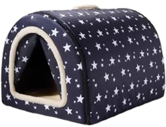 XIEMINLE Tenda per Cani Impermeabile Pieghevole, Cuccia per Animali Domestici Morbida e Calda, Tendone per Cani Lavabile, Igloo per Animali Domestici Portatile, Nido per Cuccioli con Fondo Antiscivolo