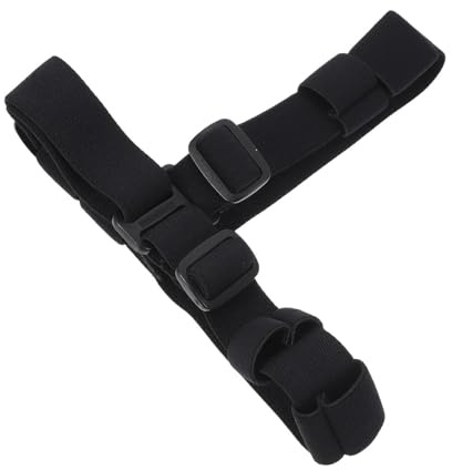 NOLITOY Cinghia Elastica Regolabile per Lampada Frontale Nera, Fascia di Ricambio Resistente all’Acqua per Uso Sportivo e Outdoor, Supporto Mani Libere per Corsa, Escursionismo e