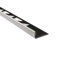 L-Profil Edelstahlschiene Fliesenprofil Fliesenschiene Edelstahl V2A L250cm 8mm glänzend