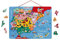 Janod Spanienkarte, magnetisch, Puzzle für Kinder aus Holz, 60 magnetische Teile, Entdecken und Merken, Geographie-Lernspiel, ab 7 Jahren, J05478