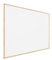 ALLboards Weiß Pinnwand mit Holz Rahmen 100x80cm Korktafel Korkwand Pinnwand Kork