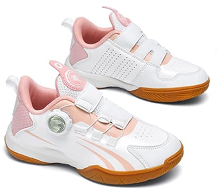 Fechtschuhe Professionelle Trainingsschuhe for Damen Und Herren Foliensportschuhe for Kinder Fechtwettkampfausrüstung Verschleißfeste Und rutschfeste Fechtschuhe (Dicke : Pink, Size : 35)