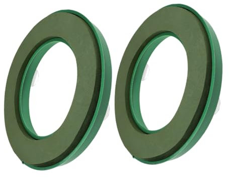 Floral Foam Ring with Suction Cup 2pc, 20cm Green