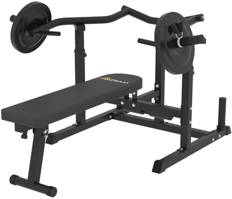 Chest Press Machine, 2*2 Chest Workout Equipment with Independent Converging Arms Adjustable Incline Bench for Chest & Arms, AB Workouts, Shoulder-Black