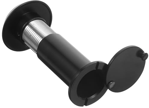 GLEAVI Regardez De Porte Réglable En Alliage De Zinc Avec Lentille En Verre Et Cache De Confidentialité, Vision Panoramique 220°, Anti-effraction, Pour Maison Et Bureau, Installation Sécurité Solide