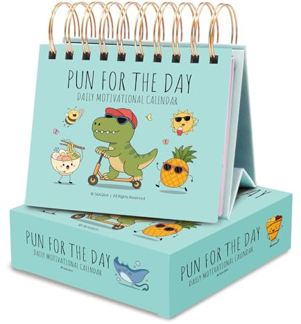 Calendrier de bureau quotidien de motivation Pun ny 2026, calendriers perpétuels amusants par jour, calendrier de bureau à rabat, décoration avec citations inspirantes pour la maison, cadeau