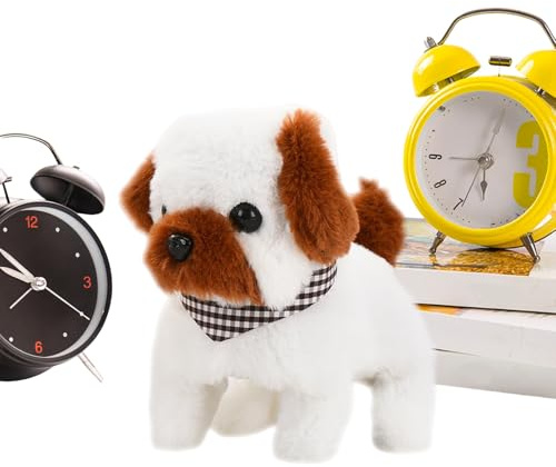 Genérico Cane elettronico, animale domestico elettrico e morbido che cammina e abbaia | adorabile animale domestico elettrico, per bambini, ragazze, compleanni, adulti, San e