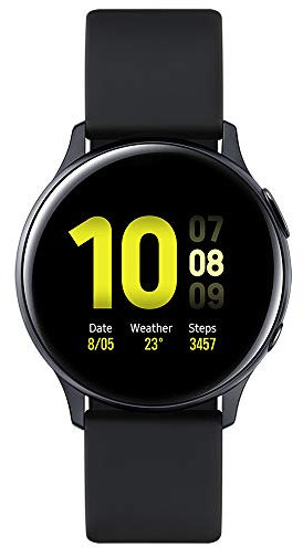 Samsung Galaxy Watch Active2 Bluetooth Aluminium 40 mm,Sleep Monitor - Aqua Black (UK Version)