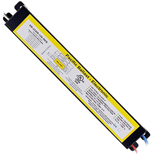 Pacific EB-232IS-120-RES Instant-Start Electronic Ballast, 2-Lamp T8, F32T8, 120V