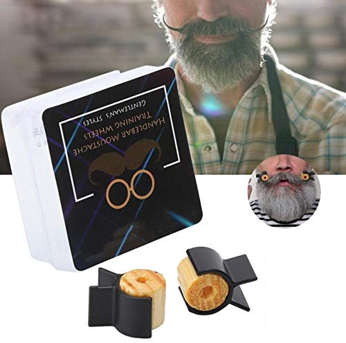 Ruota da allenamento per baffi da manubrio Modello affidabile per modellare i baffi Leggero per uomo per uso domestico per bellezza per famiglia(black)