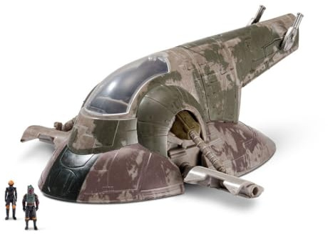 Bizak Star Wars Micro Galaxy Squadron, Nave Deluxe Boba Fett, include 2 figure (62610027)