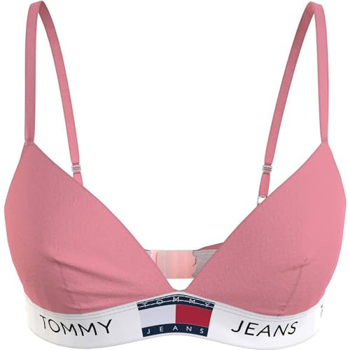 Tommy Jeans Padded Triangle (Ext Sizes) Sostenes Triángulo Mujer, Rosa (Tickled Pink), L