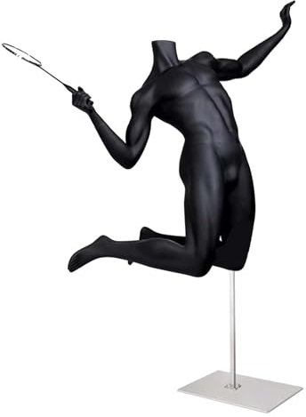 Manichino Corpo del Manichino Sportivo, Abito Maschile a Forma di Busto, Modello di Manichino da Badminton da Basket Senza Testa, Supporto per Manichino da Esposizione in Vetrina ( Color : Badminton )
