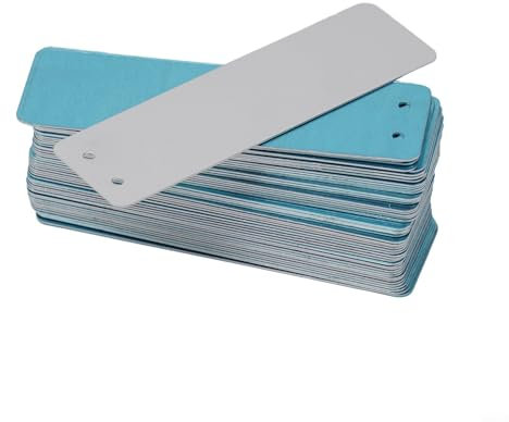 Niceminiwall Lot de 50 étiquettes en aluminium pour plantes en métal pour extérieur, écriture double face, imperméables