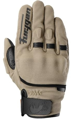 Furygan Jet D3O EVO| Jet Neon D3O - Guantes de Moto para Hombre - 100% Palma de Piel - Confort - Guantes de Verano - Transpirables y Ligeros - Compatibles con Pantalla - Pantalla táctil