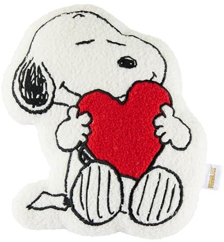 Get Trend Snoopy Cojin Decorativo 3D, Cojines Abrazar Sofá Cama, Peluche Kawaii Almohada para Niños Adolescentes Mujeres, Ideas Regalo (Blanco Snoopy, L34.5 x W25)