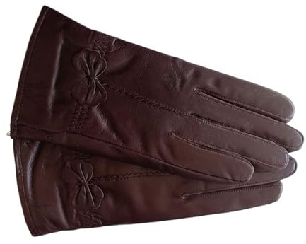 WMAMBZNDHP Guantes cálidos de Invierno for Mujer, Guantes for Dama, for Conducir for niñas, Forrados Lana for(Chocolate)