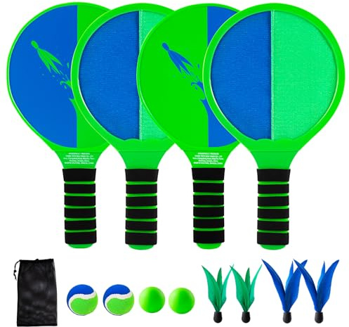 U&C Planet Beach Bat and Ball Set Outdoor Toss and Catch Game for Kids