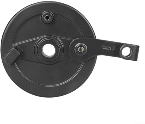 Drum Brake Assembly, for 8-inch 10-inch Electric Scooters, 200x50mm Tire Compatible Aluminium Alloy Left-Side Mount Black 229g