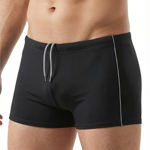 MANA MANA Maillot de Bain Homme Short Piscine Homme Séchage Rapide Résistant au Chlore Taille Élastique avec Cordon Ajustable Short de Bain Homme Grande Taille pour Natation Plage Vacances