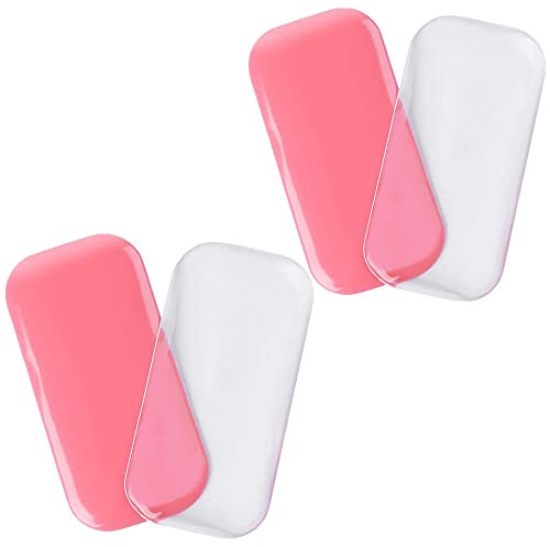 4 Pcs Reusable False Eye Lashes Holder Silicone Pads Pallet, Holder Pad for Eyelash Extensions, 4.3'' x 2.2'' Lash Stands Forehead Glue Pallet
