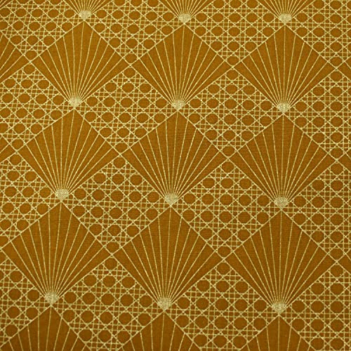 MAGAM-Stoffe Kasimir Baumwollstoff Oeko-Tex Meterware 50cm (Senf)