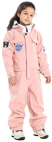 GSOU SNOW Ski Suit Kids Snowsuit One Piece Boys Girls Snowboard Suit Ski Jumpsuits Coveralls Waterproof Windproof