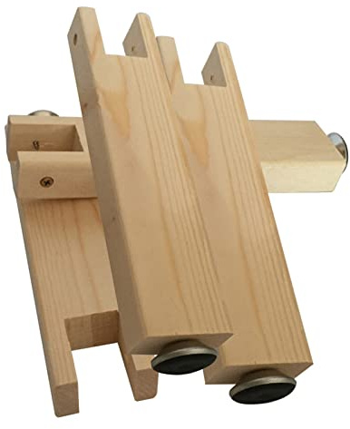 Set di 4 piedi per letto regolabile,Gambe per rete a doghe,Gambe di appoggio fondo letto Piedini di sostegno trave giroletto in legno massello,accessori per telaio del letto,Colore legno (18CM)