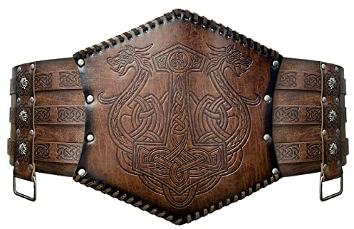 Ceinture médiévale en cuir, ceinture large Viking, ceinture large renaissance hommes, ceinture chevalier rétro pour Cosplay LARP