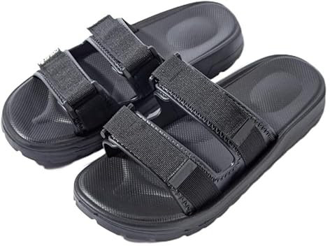 Chaussure diabétique pour homme, chaussons orthopédiques diabétiques confortables réglables, chaussons intérieurs extra larges en mousse à mémoire de forme gonflée pour œdème des pieds-Black||43