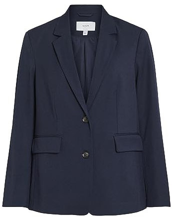 Vila Damen Blazer VIVIGA Blazer/KA (as3, Numeric, Numeric_38, Regular, Regular, Navy Blazer)
