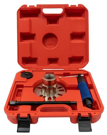 ZENGRICE 10T - Extractor de rodamientos de rueda hidráulico, juego de herramientas, extractor de bujes de coche para ejes de transmisión de automóviles y bujes de 4 o 5 agujeros con círculo de