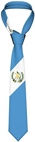 Herren Satin Krawatte Guatemala-Flaggenemblem, Tie Klassisch Schlips Casual Krawattenschal Für Party Festliche Hochzeit