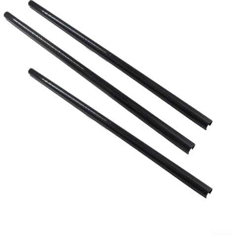 CWOQOCW Radiator Pipe Covers 15 * 200mm 300mm 500mm White Pipe Sleeve Cover, Radiator Pipe Collars for Professional Home Finishing 4pcs(Black-300mm)