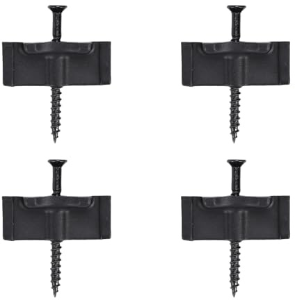 Marhynchus per Terrazza in Composito, 100 Pezzi, per Terrazza, Chiusura Nascosta in Plastica ABS con Viti in Acciaio Inossidabile per Pavimentazione in Composito, Spaziatura tra