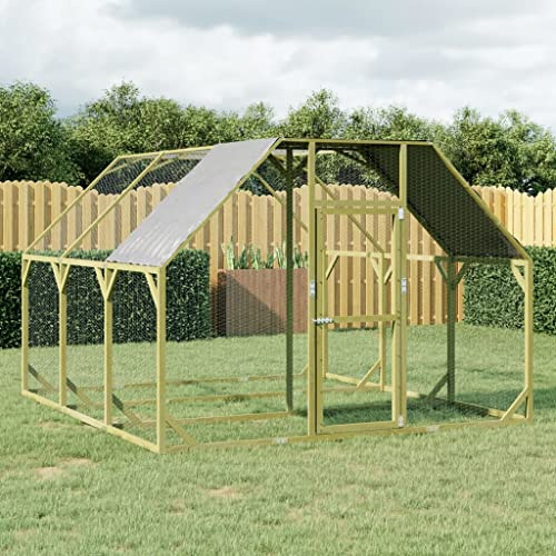 Nagerhaus Meerschweinchenkäfig,Hühnerstall 268x300x190 cm Massivholz Kiefer Imprägniert,Haustierhaus für innen & draußen