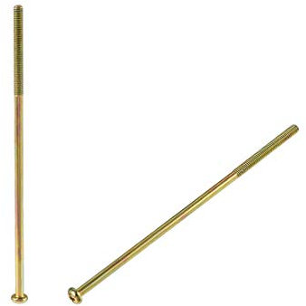 sourcing map M4 X 120mm Macho Rosca Phillips Plana Cabeza Perno Tornillo para Doble Cama Muebles TV Estante Pared Colgante 15 Piezas