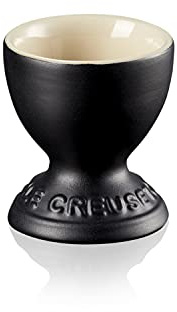 Le Creuset Stoneware Footed Egg Cup, 9 g, 5.3 x 5.3 x 5.9 cm, Matte Black,71702000000099