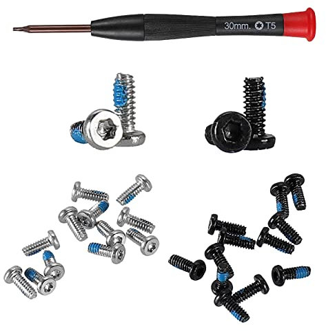 FandWay Lot de 24 pièces de rechange pour studios, vis originales, accessoires et kit de réparation de tournevis, vis à revêtement bleu compatibles avec Beats by Dre Studio 3 Studio 2 filaire/sans fil