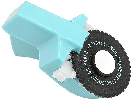 3D Embossed Label Printer, Easy to Use Embossing Label Maker Machine Mini Handheld Portable with 2 Rolls Tapes for Home (Sky Blue)