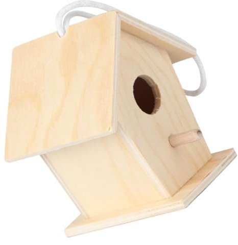 BESPORTBLE Holz Vogelhaus Bausatz Unbemalt DIY Junge Mädchen Basteln Dekoratives Selbermachen Outdoor Für Jungen Mädchen Handgemacht Modellierung