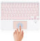 Nsyee Bluetooth Keyboard With Touchpad, Universal Compact Wireless Rechargeable Portable Keyboard for iPad/Samsung/Tablet/iOS/Android/Windows, UK Layout