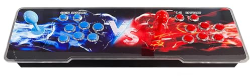 Jeux d'arcade Box Console de Jeu d'arcade rétro pour PC, projecteur et TV, 2 à 4 Joueurs, 1280 x 720, Jeux 3D, Recherche/Cache/Enregistrement/Pause, liste des favoris (10000WlFl)