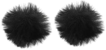 DOITOOL 2 piezas Cubiertas de Micrófono Antiviento Protección de Peluche para Micrófono de Filtro de Sonido para Grabaciones Compatible para Uso Profesional y